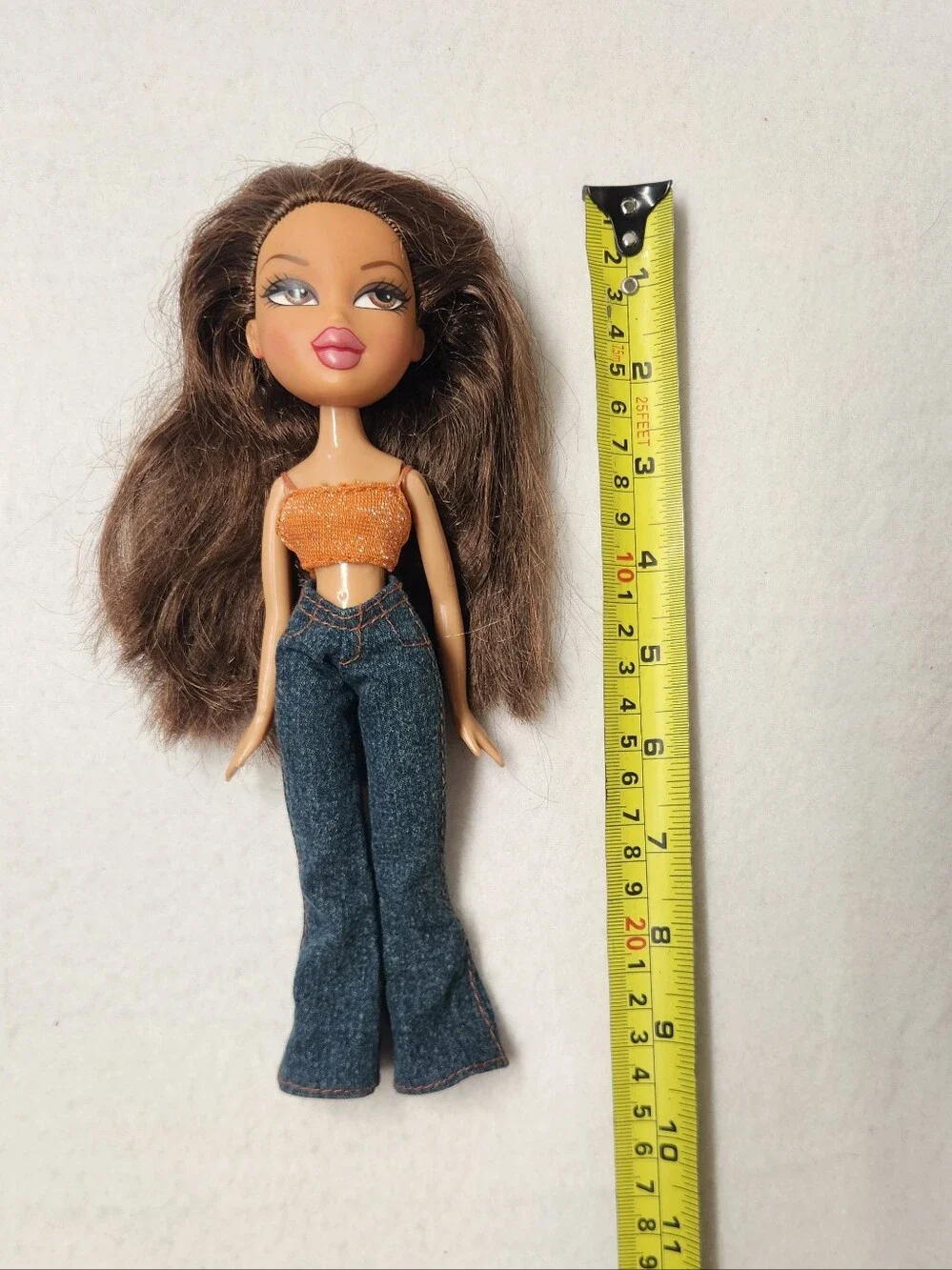 Bratz Strut It Sasha Doll Vintage 2001 MGA Flare Jeans Gold Pants Shoe Lot As Is